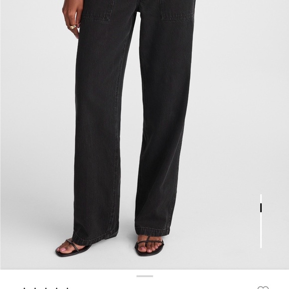 NWT MADEWELL The Low-Slung Baggy Jean in Airy Denim, Black size 30 - Picture 2 of 4